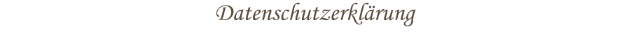 Datenschutzerklrung